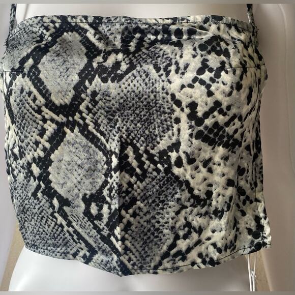 Princess Polly Tops - Princess Polly | Women's Faux Snakeskin Sleeveless Backless Jura Top | 4